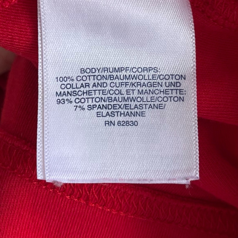 •Lands' End• Red Mock Turtleneck Top - Size Large (14-16) - Picture 6 of 9